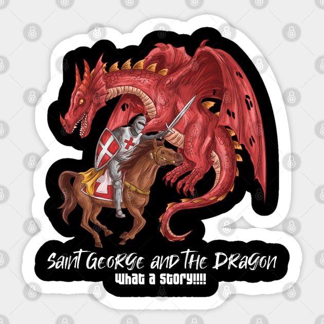 Saint George And The Dragon Sticker by StoreOfLove